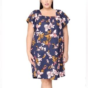 Nicole Miller Floral Mini Dress, Size XXL